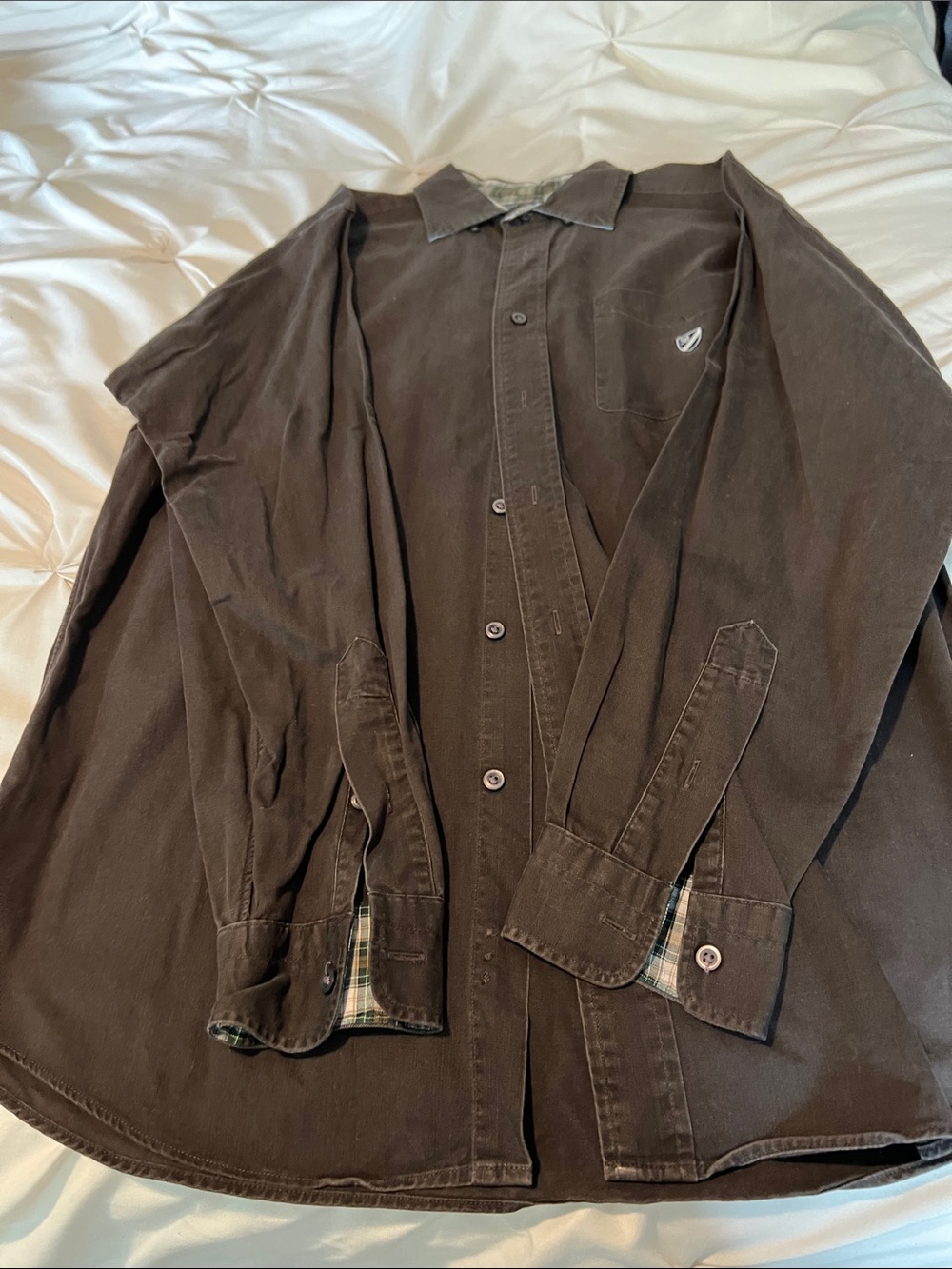 Daniel Cremieux Dark Brown Button-Up Shirt Jacket